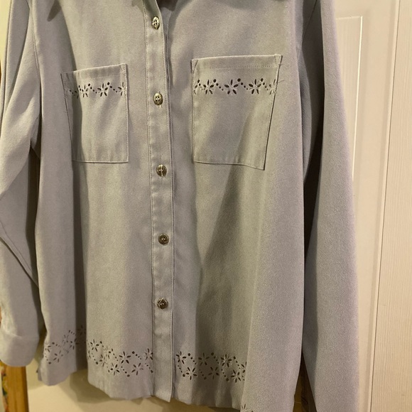 Alfred Dunner Sz 16P Microsuede Top VGUC ๐๐ - Picture 10 of 10